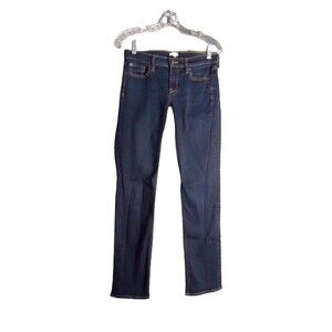 J Crew Stretch Jeans Straight and Narrow F0102 Dark Rinse Size 26/29